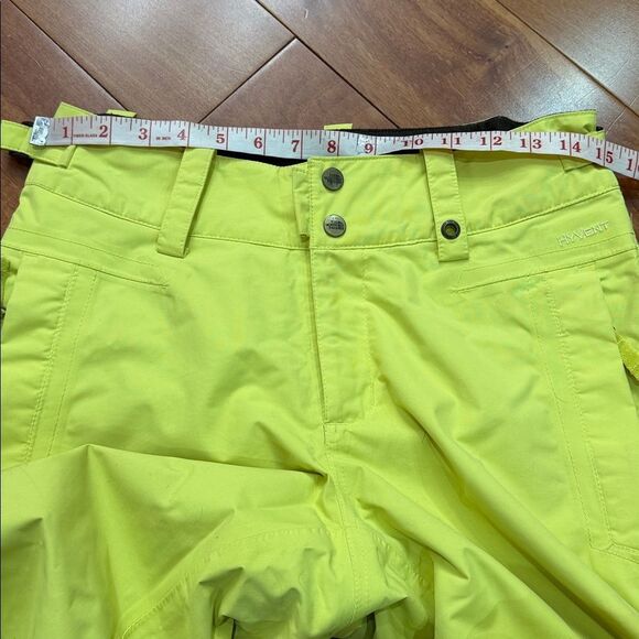 The North Face Women's Freedom Hyvent Insulated Ski Pants in neon yellow size XS - Picture 10 of 13